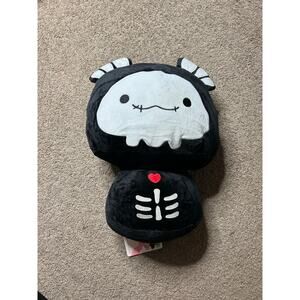 New Mewaii 14" Black Skeleton Axolotl Mushroom Family Plush Toy Skelanimals